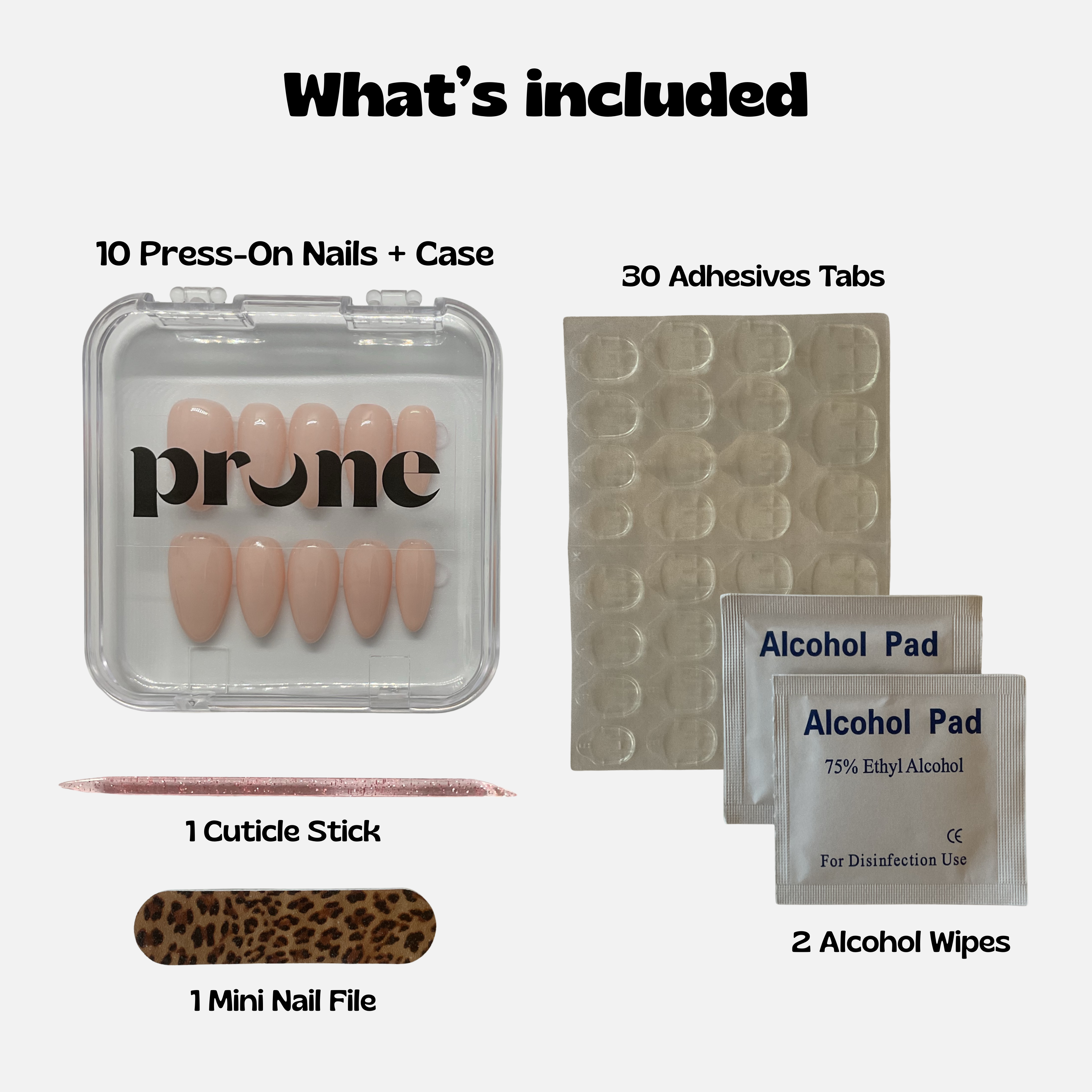 PRUNE BEAUTY – Handmade Press-On Nails | Nude | Sizes and Shapes Available