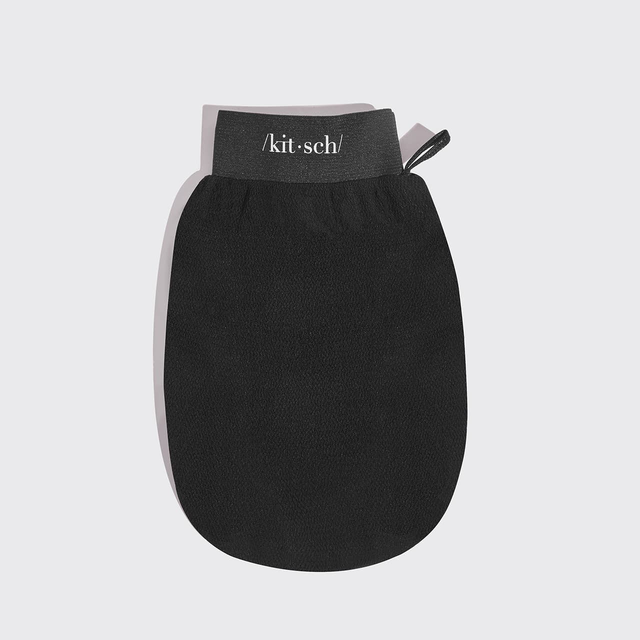 Kitsch - Set de 2 Guantes Exfoliantes Negro & Terracota | Exfolia y Elimina las Células Muertas