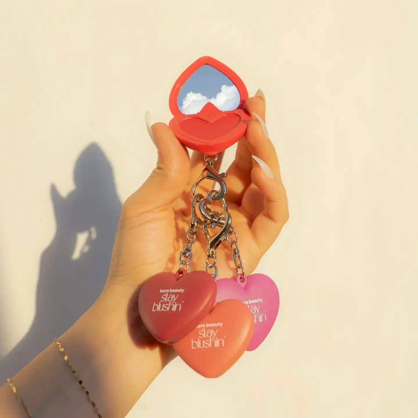 Porte-clés Blush baume lèvres et joues | Stay Blushin (Sunkissed)