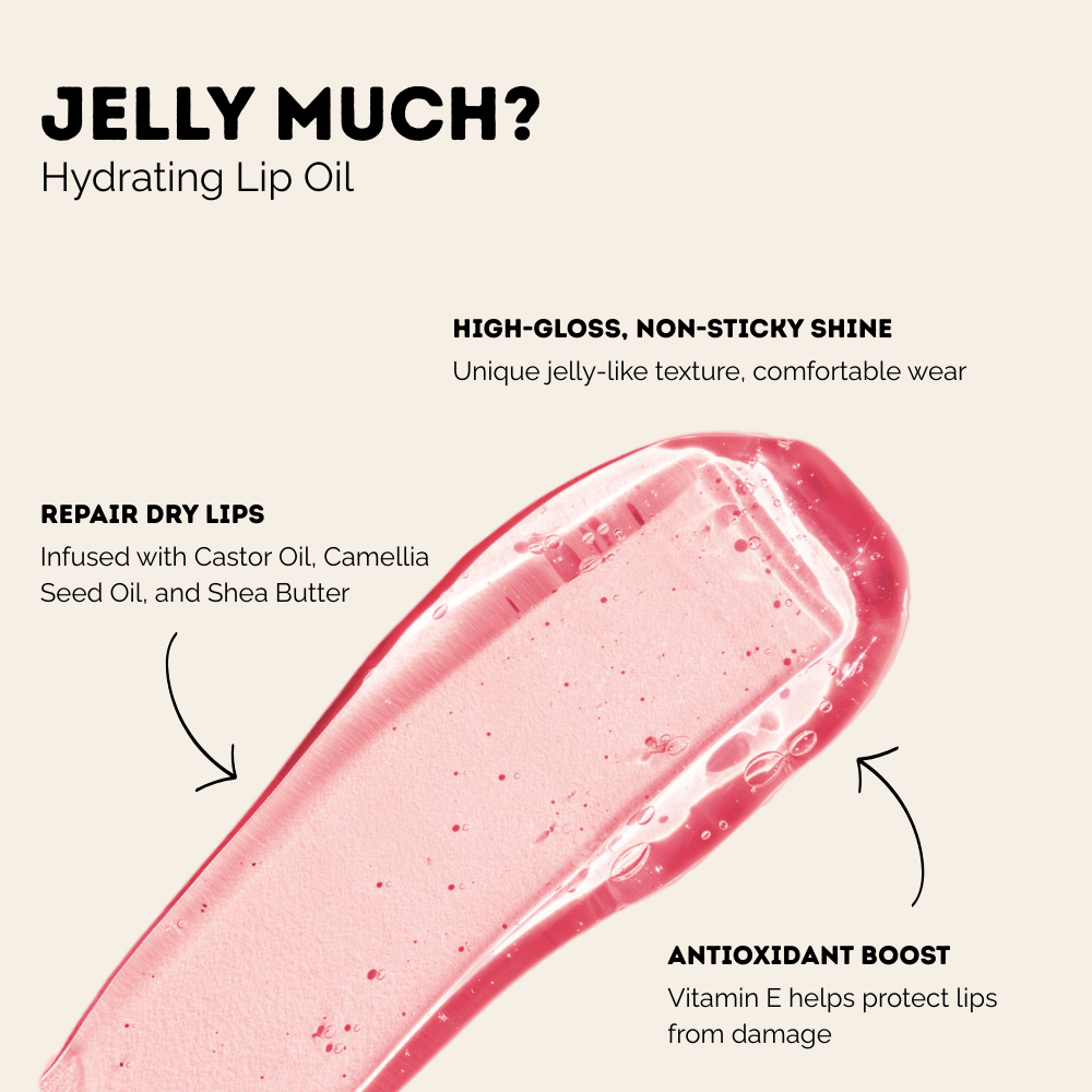 Jelly Much Hydrating Lip Oil - Rose Glow