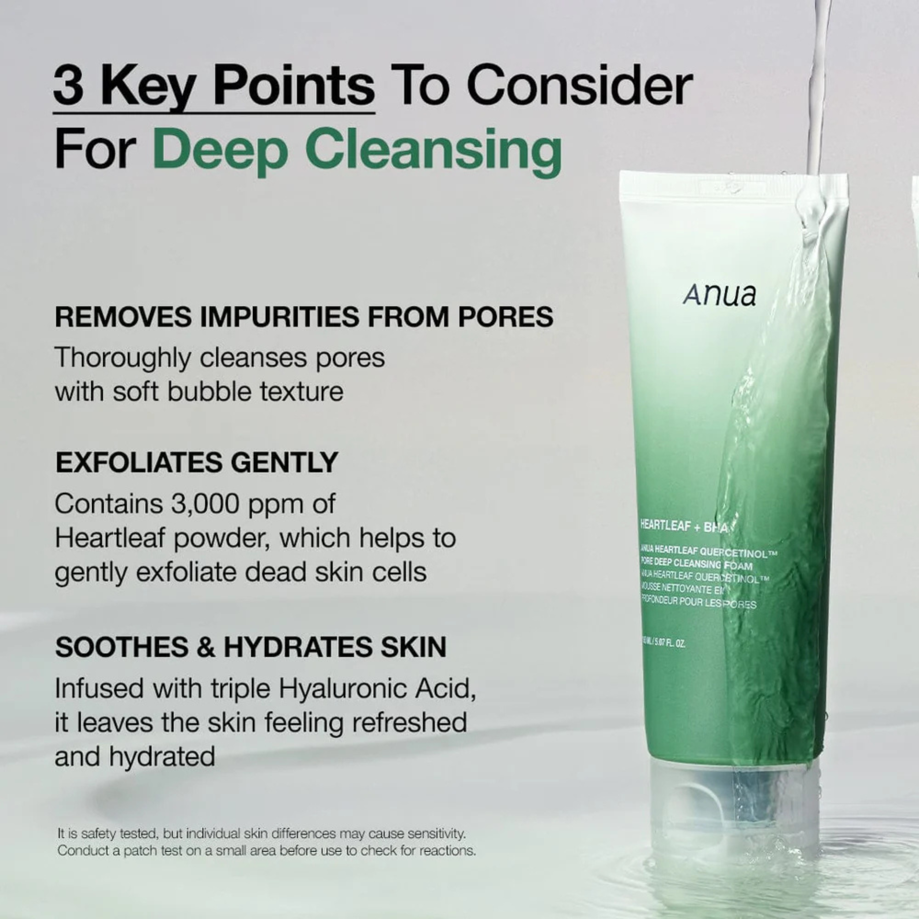 ANUA Heartleaf + BHA Cleansing Foam