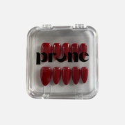 PRUNE BEAUTY - Press-On Nails hechas a mano | Rojo | Tallas y formas a elegir