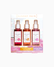 SUNDAY RAIN - Trio de brumes pour cheveux et corps