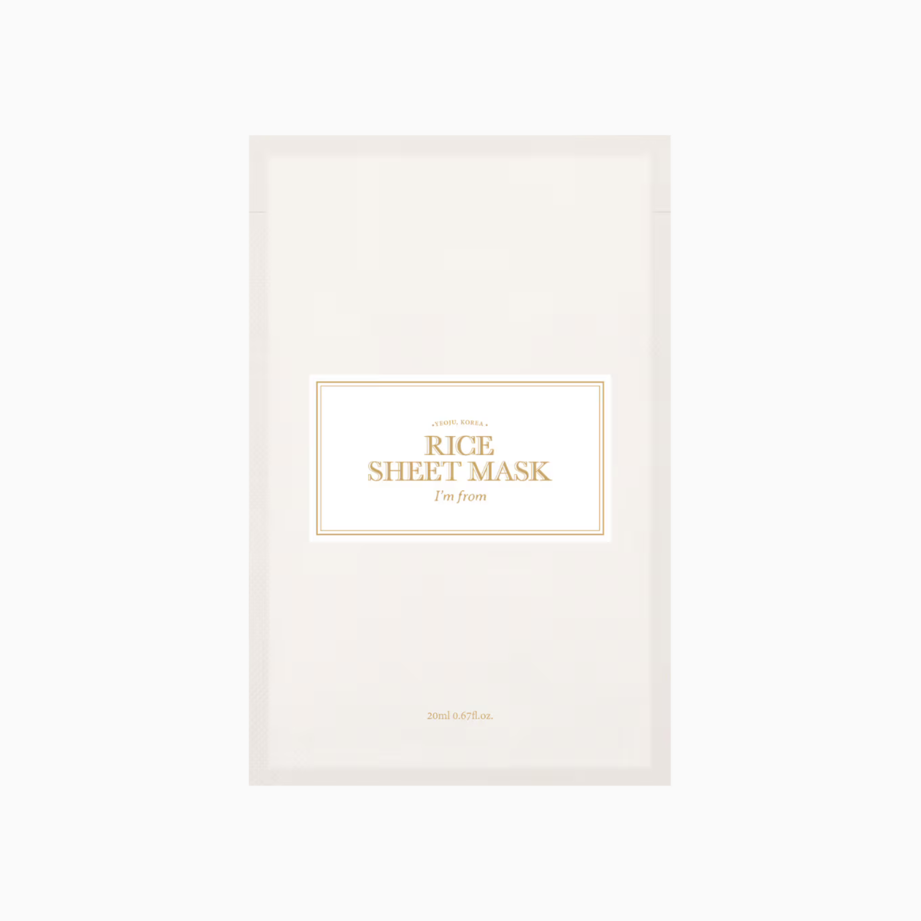 I'M FROM Rice Sheet Mask