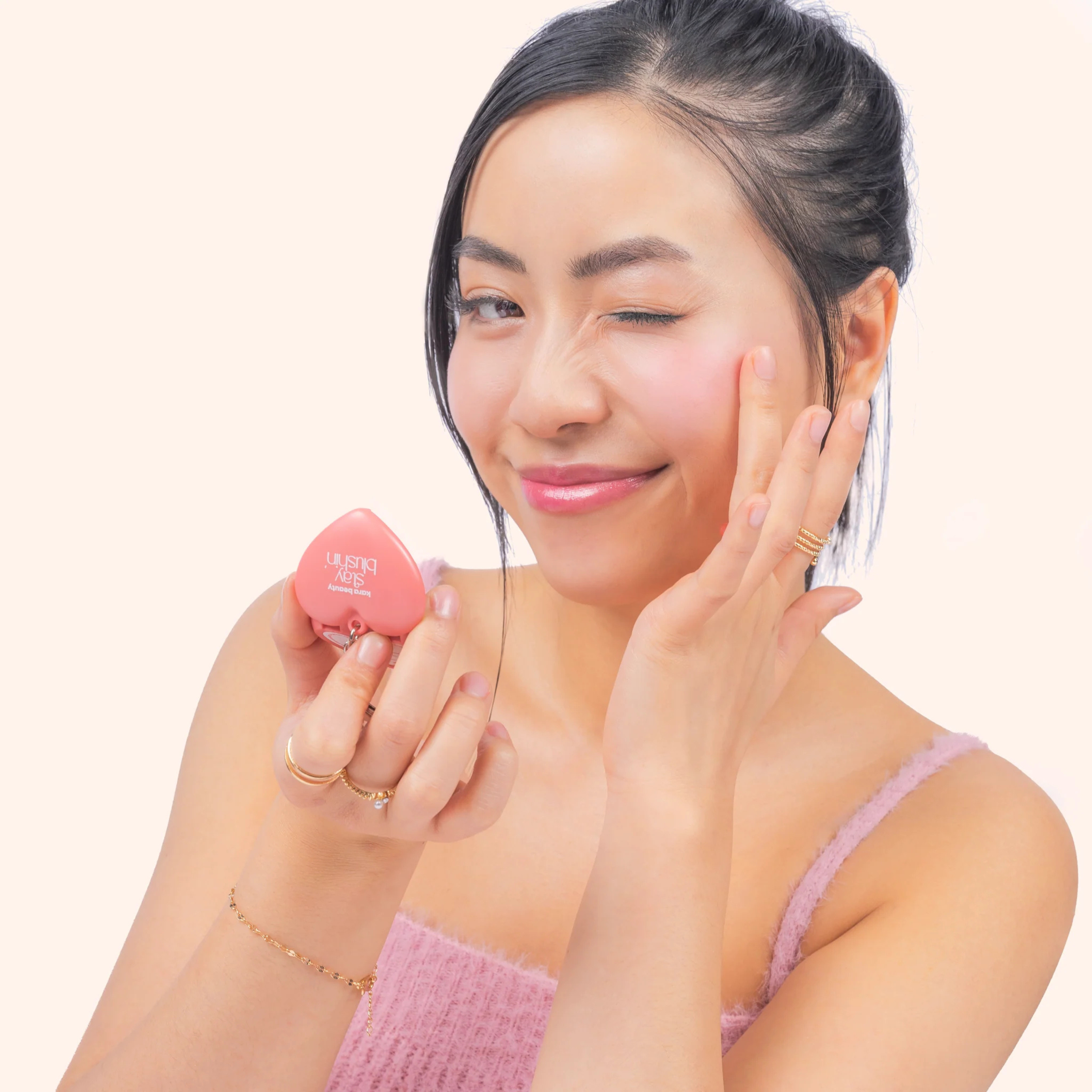 Porte-clés Blush baume lèvres et joues | Stay Blushin (Sunkissed)