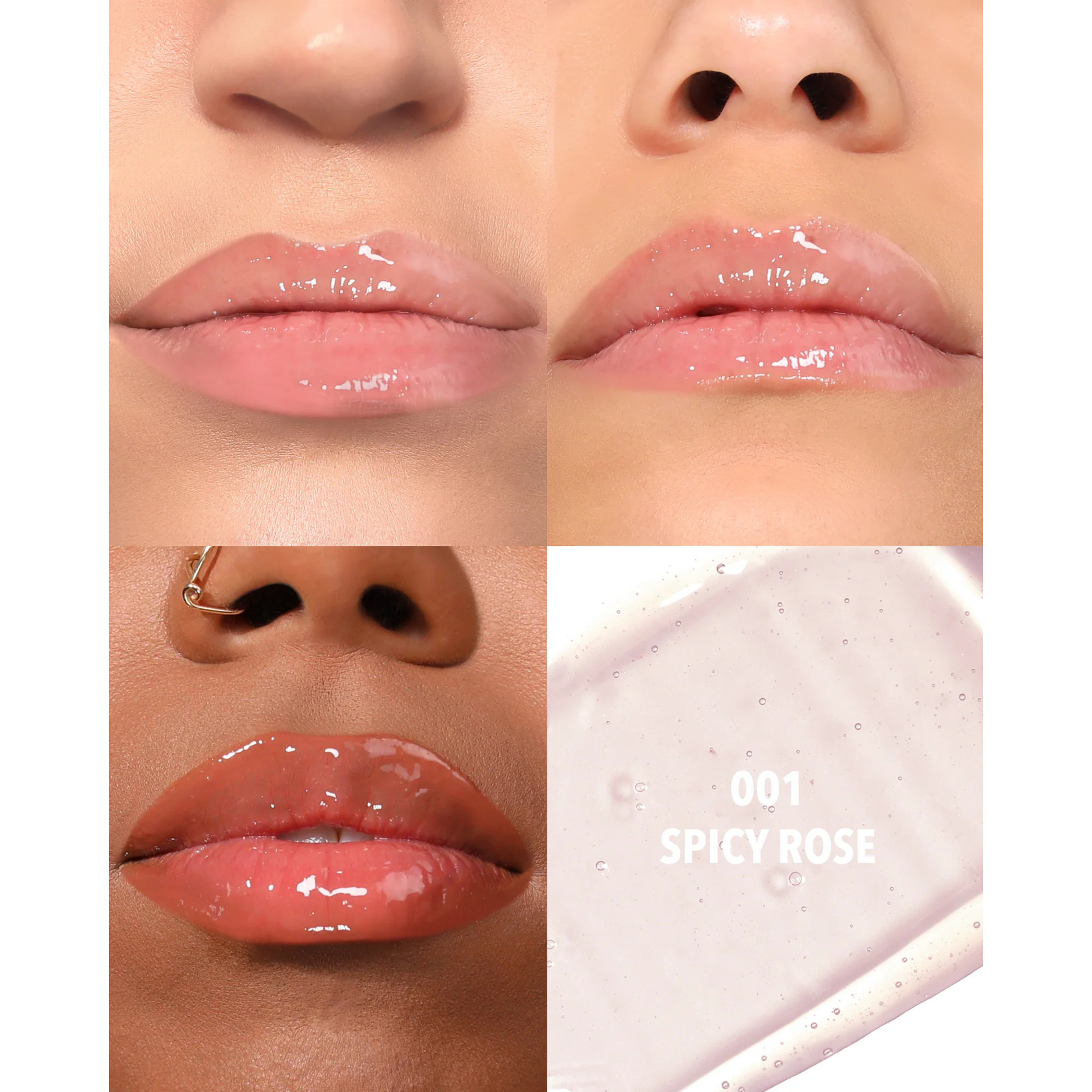 Lip Glaze Oil Plumper (001, Spicy Rose)