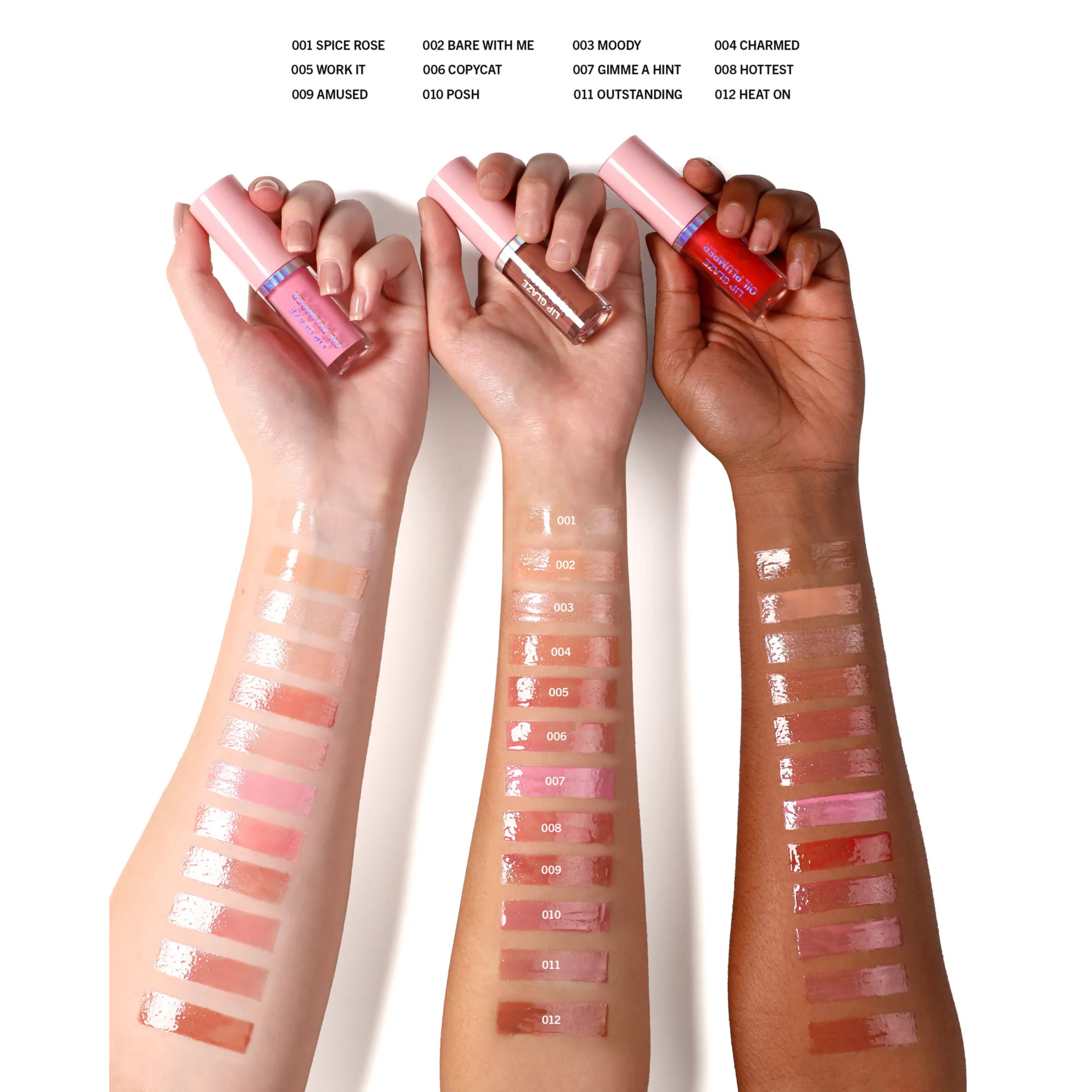 Lip Glaze Oil Plumper (001, Spicy Rose)