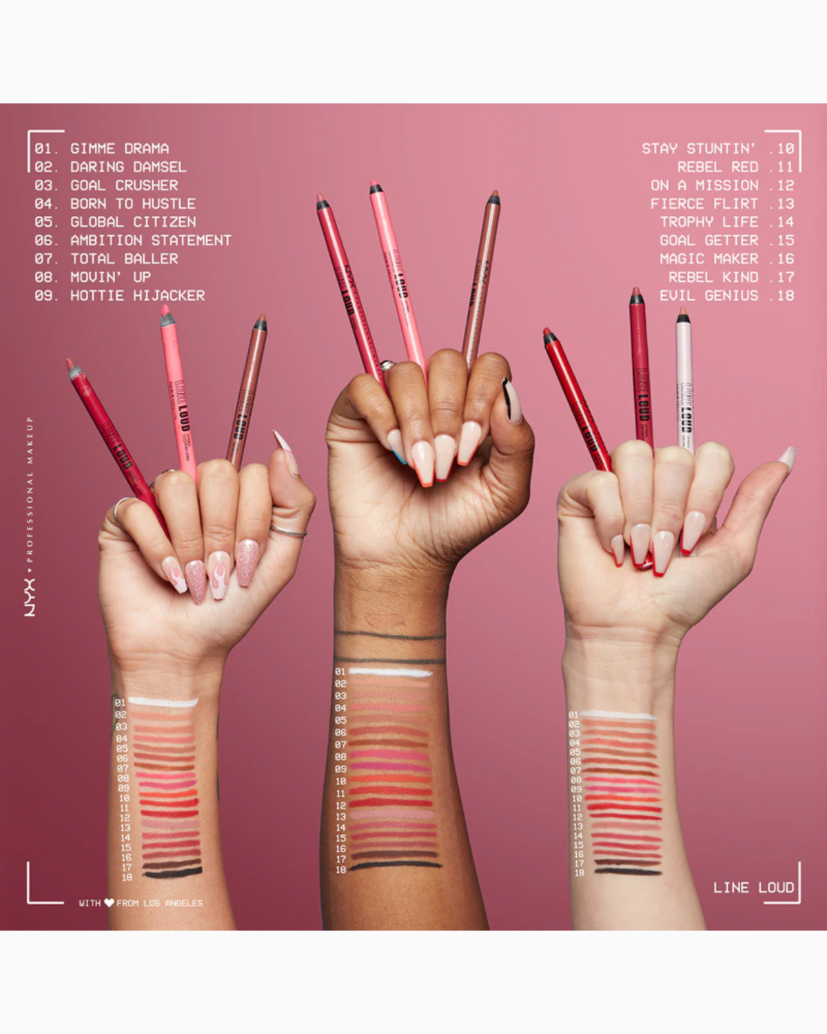 NYX Professional Makeup - Line Loud Longwear Lip Liner (05, Global Citizen)