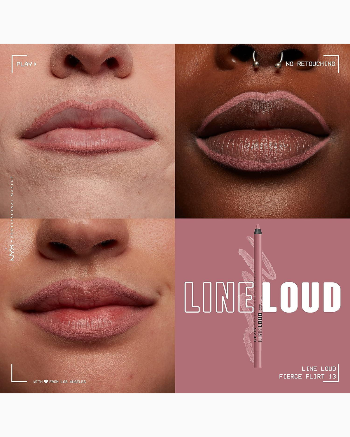 NYX Professional Makeup - Line Loud Longwear Lip Liner (13, Fierce Flirt)