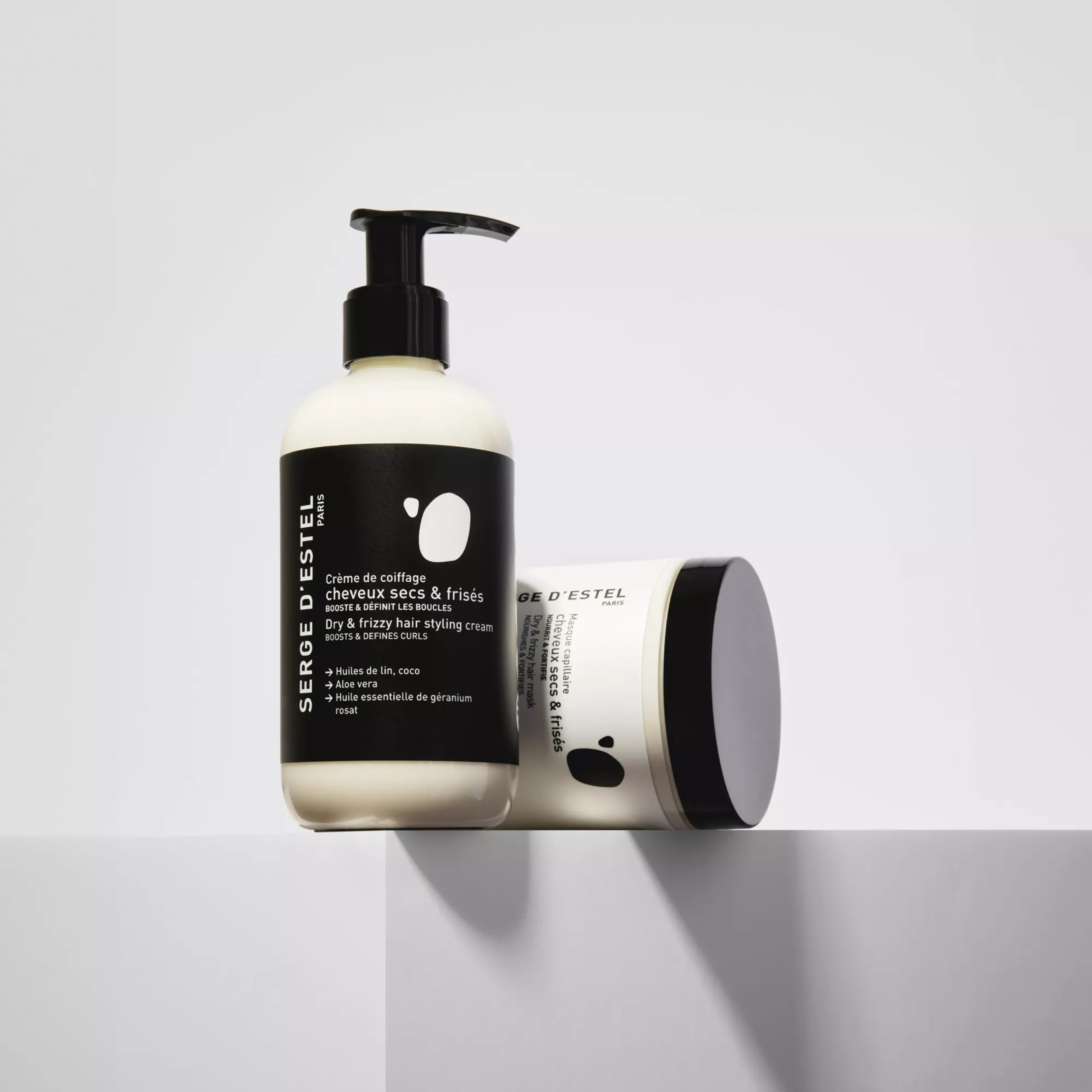 SERGE D'ESTEL - Crema para peinar rizos | Sin aclarado nutritivo para cabello seco y rizado