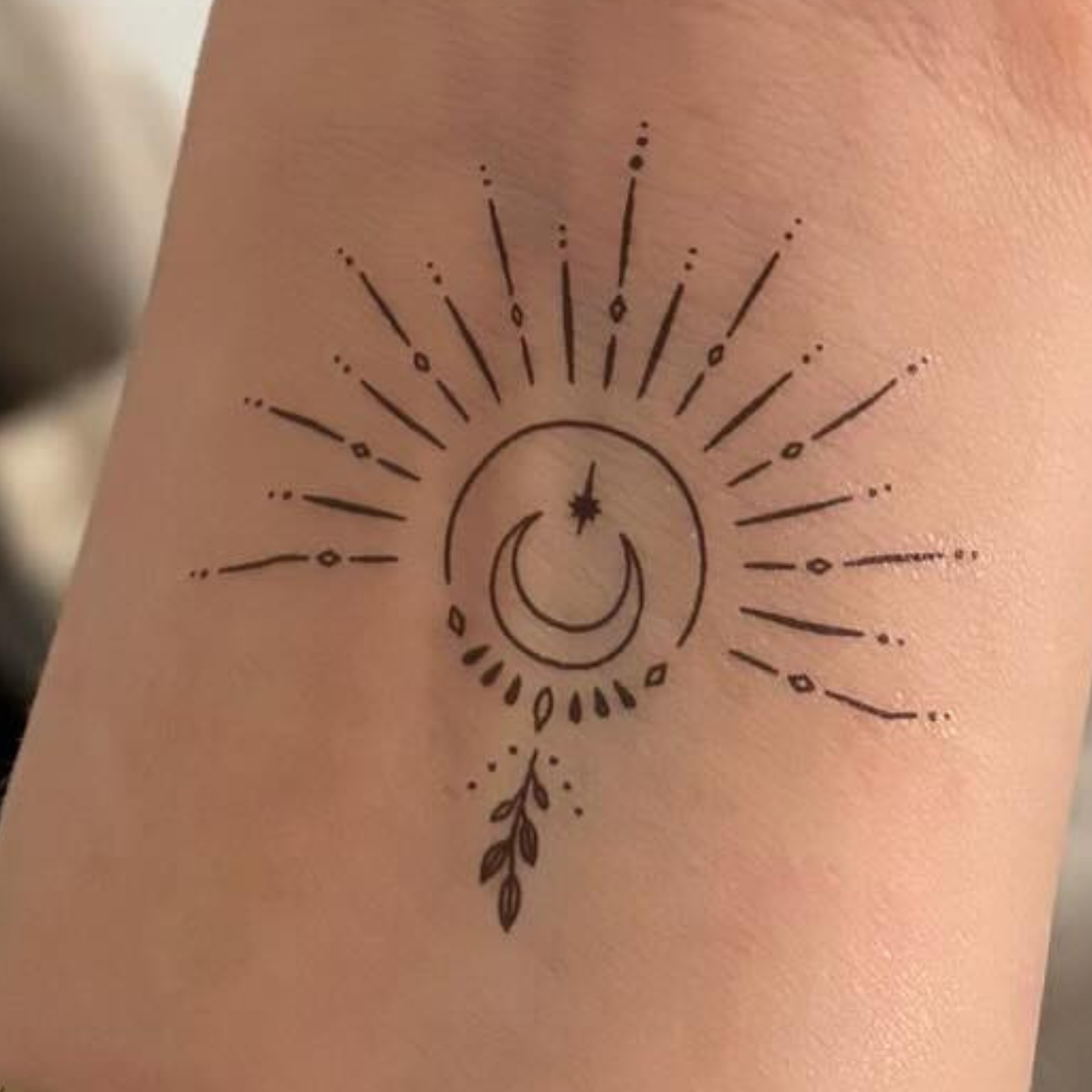 SIOOU Temporary Tattoo Moon (x5)