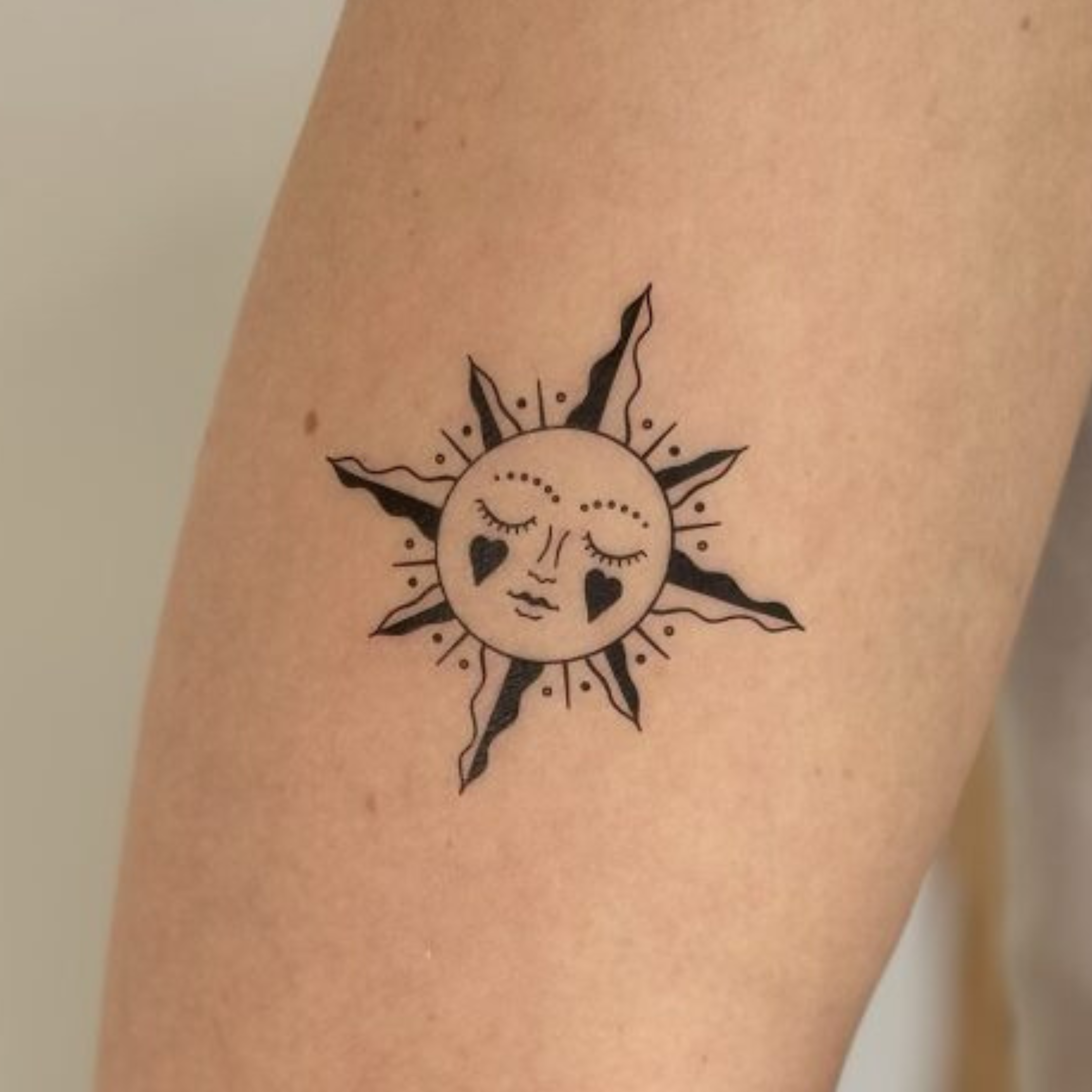 SIOOU Temporary Tattoo Sun (x5)