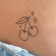 SIOOU Temporary Tattoo Cherry (x5)