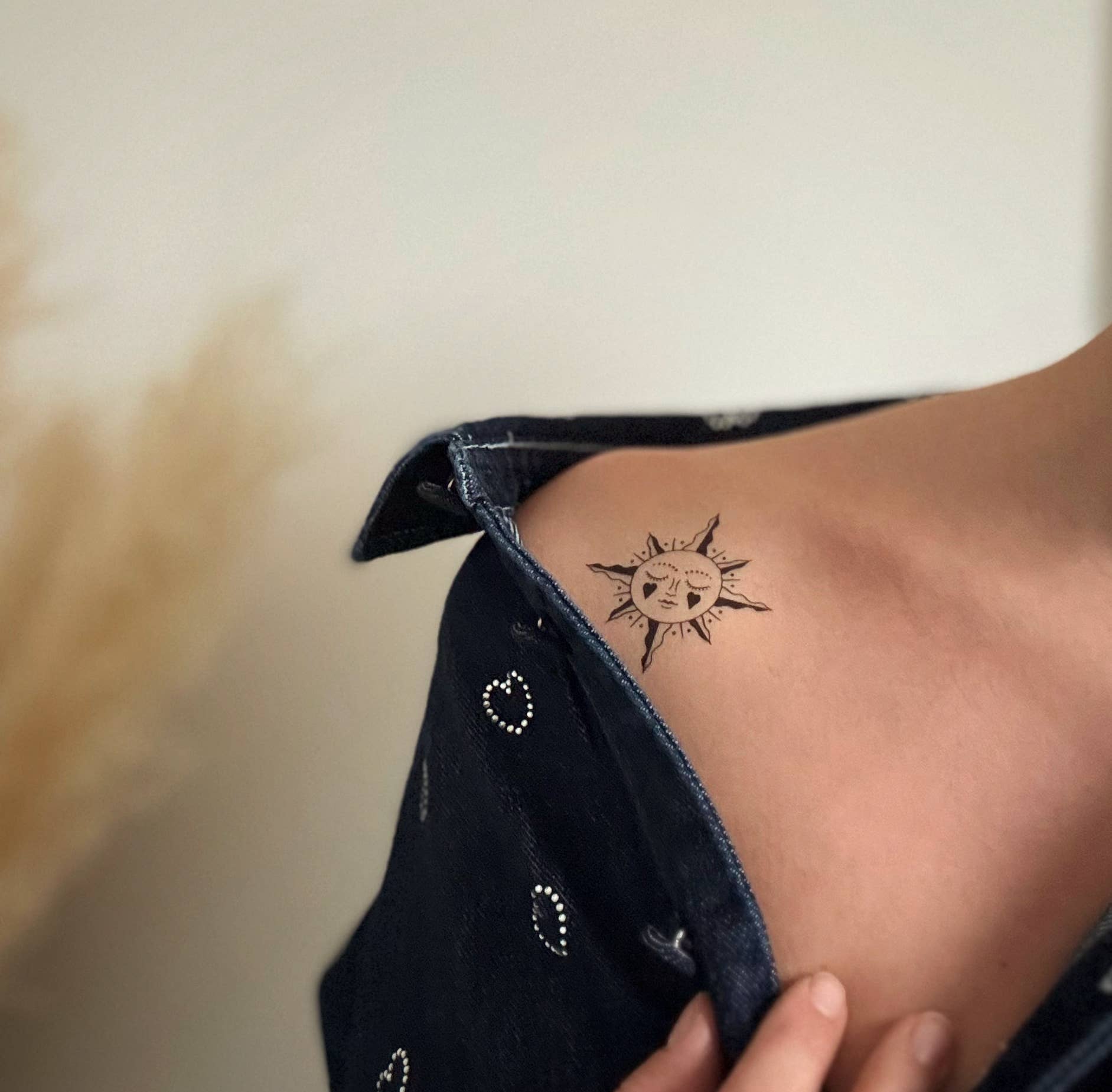 SIOOU Temporary Tattoo Sun (x5)