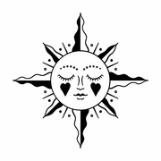 SIOOU - Tatuaje temporal de sol (x5)
