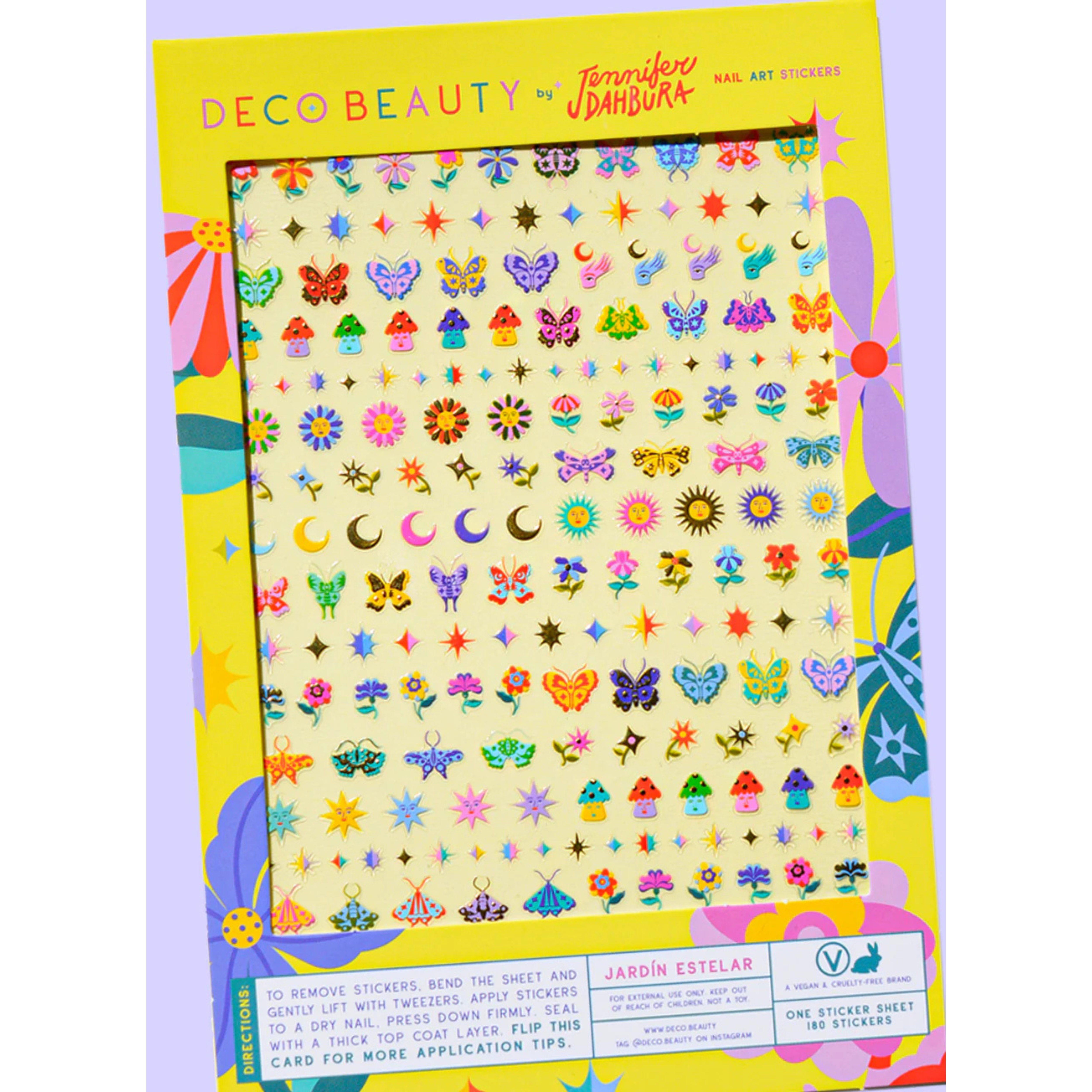 Nail Art Stickers Jardin Estelar