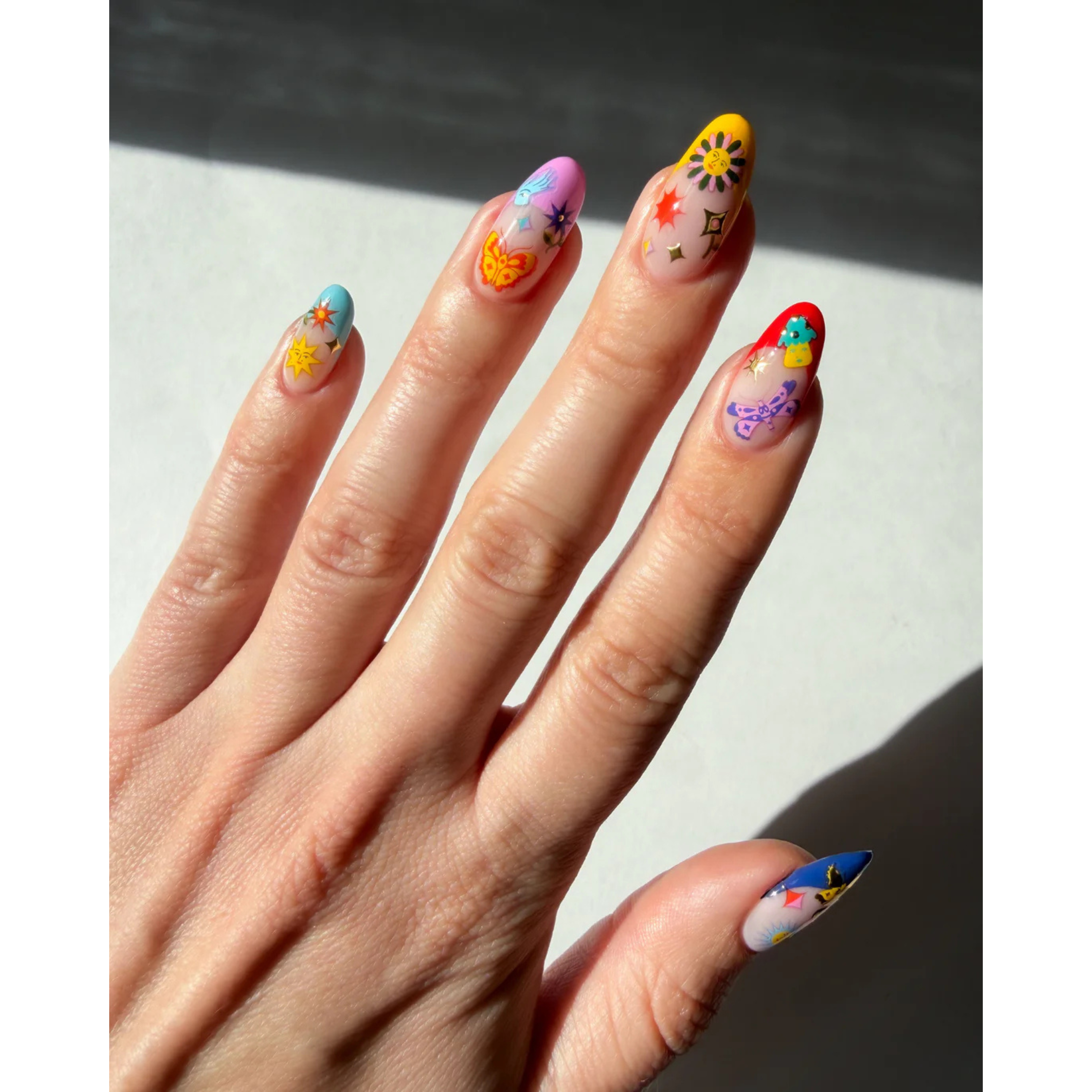 Nail Art Stickers Jardin Estelar