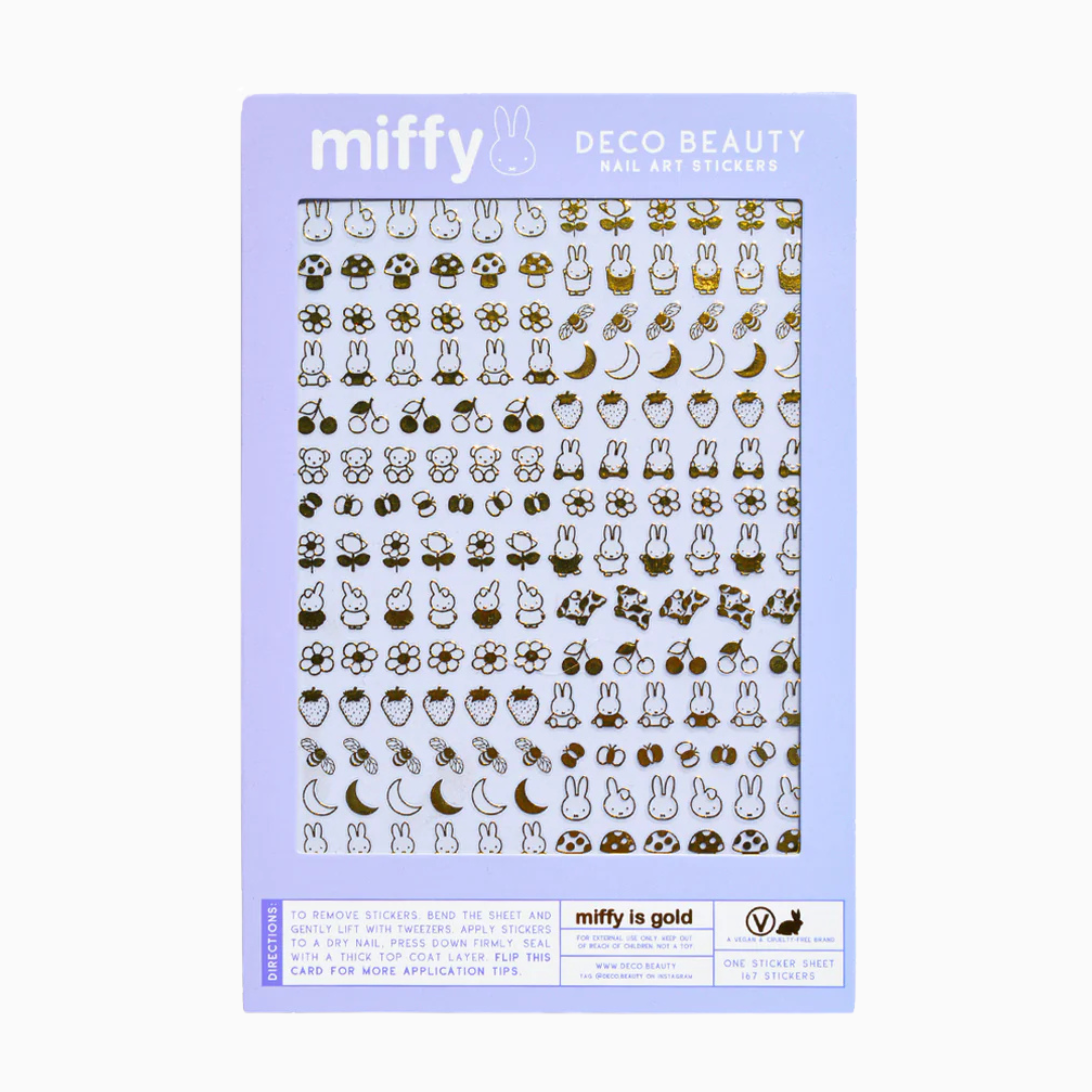 Nail Art Stickers Miffy Is Gold