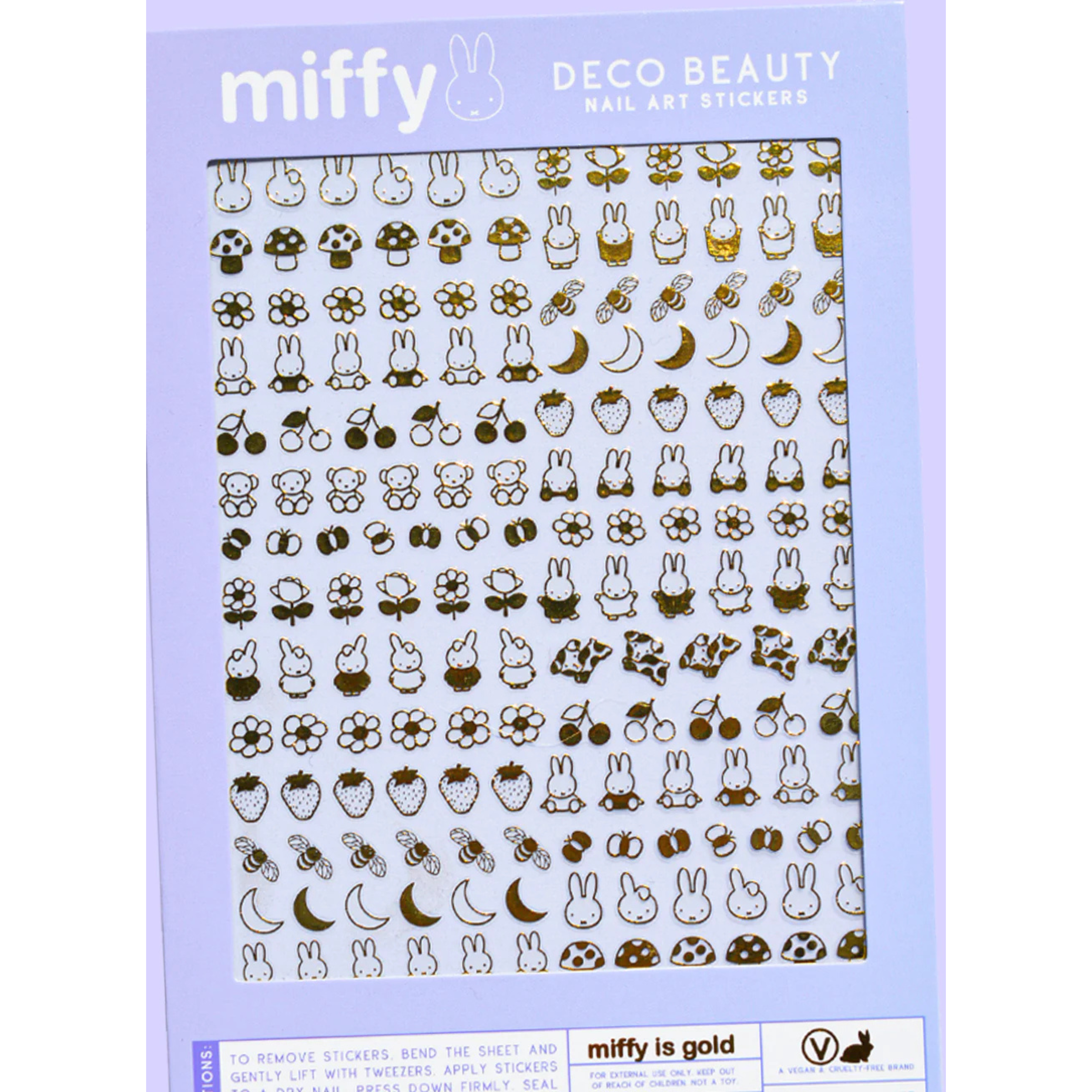 Nail Art Stickers Miffy Is Gold