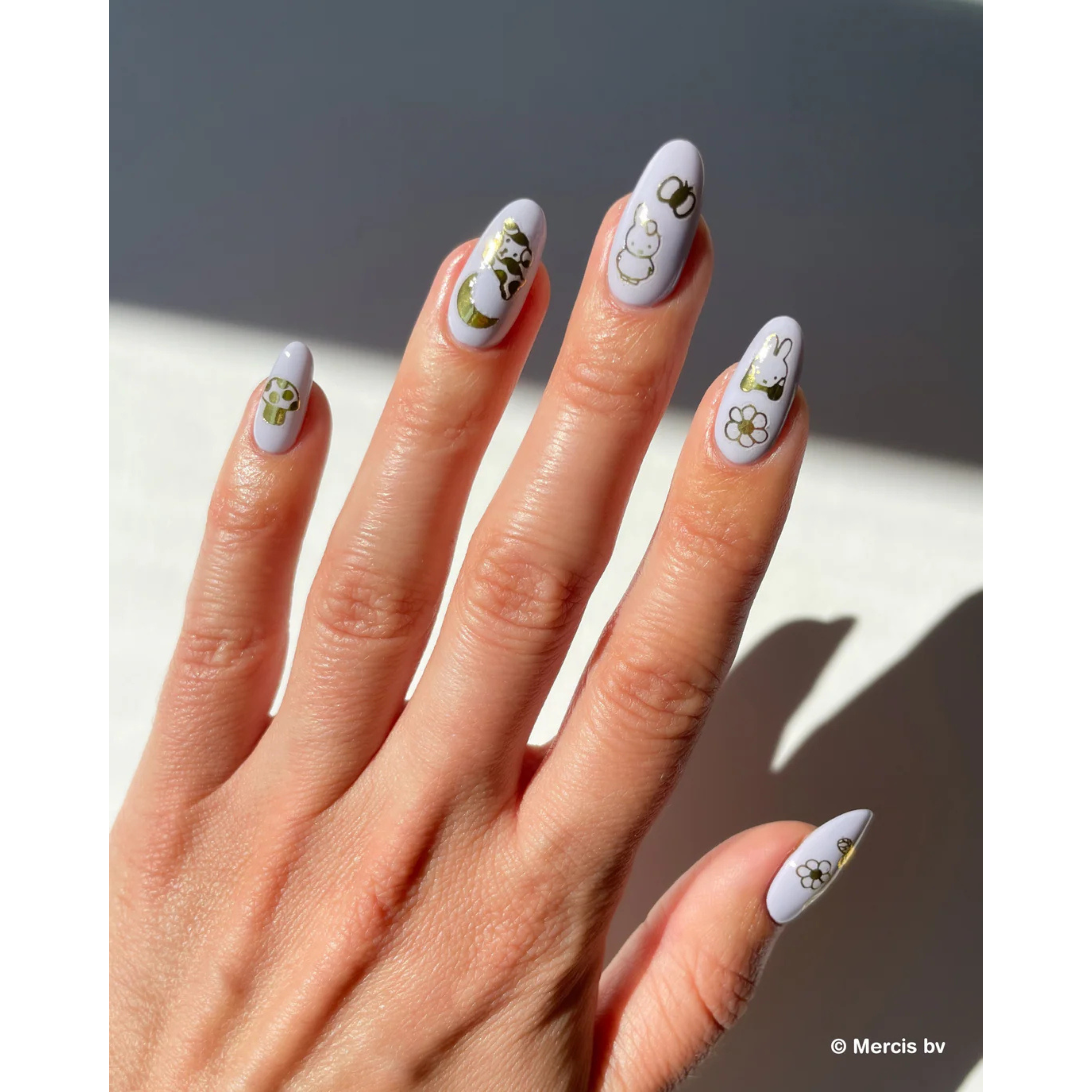 Nail Art Stickers Miffy Is Gold