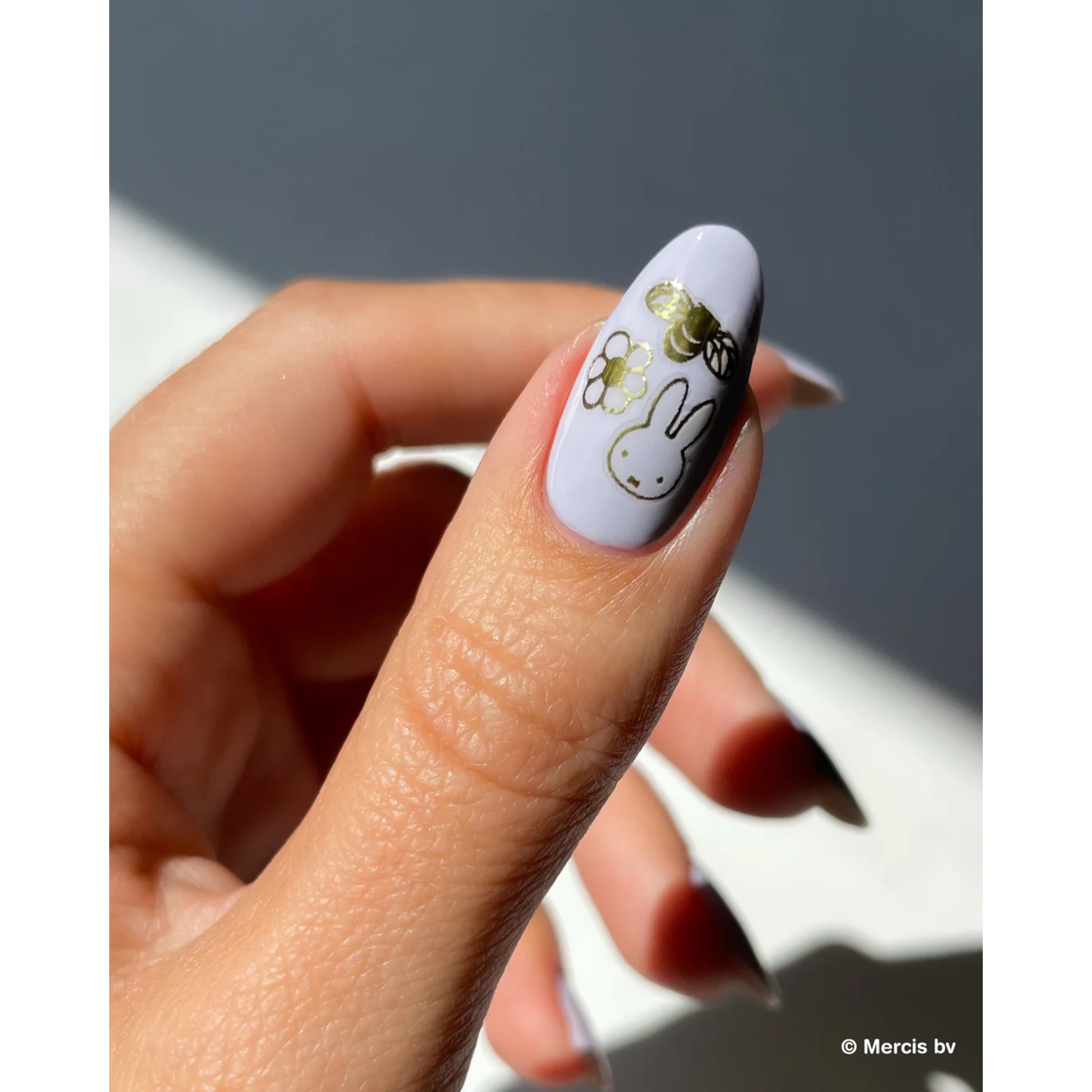 Nail Art Stickers Miffy Is Gold