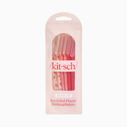 Kitsch - Cherry Blossom Dermaplaning Face Razors (6-pack) in recycled plastic | exfoliates, removes dead skin cells and peach fuzz, reduces imperfections