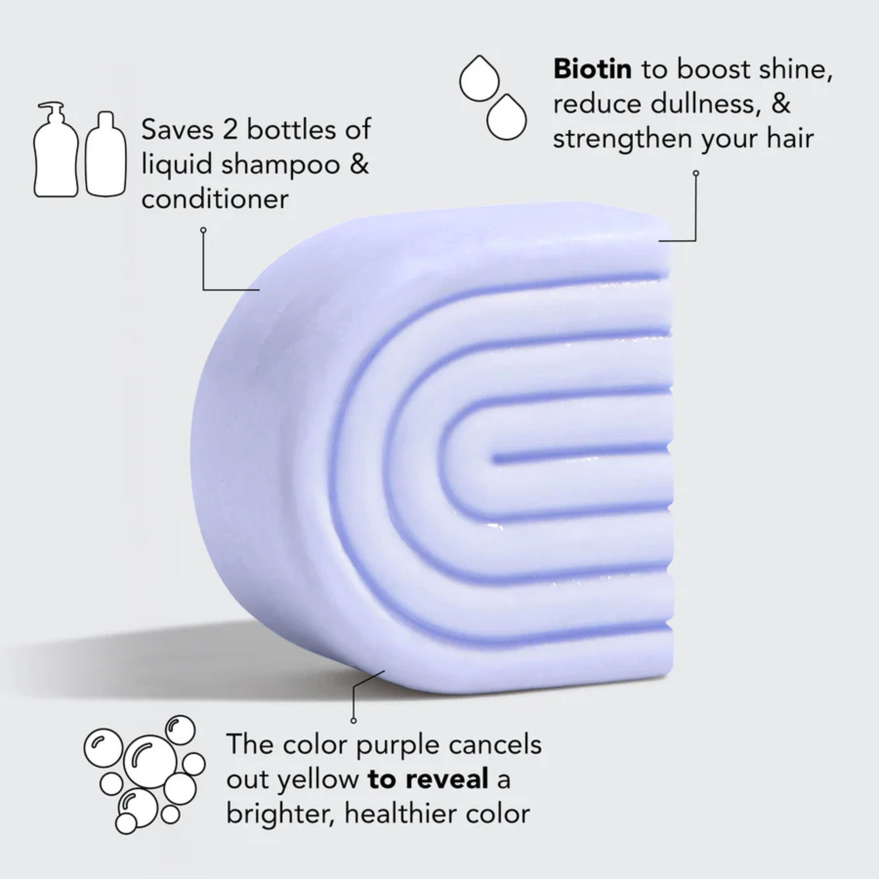 KITSCH Purple Toning Shampoo & Conditioner Duo for Blonde Hair