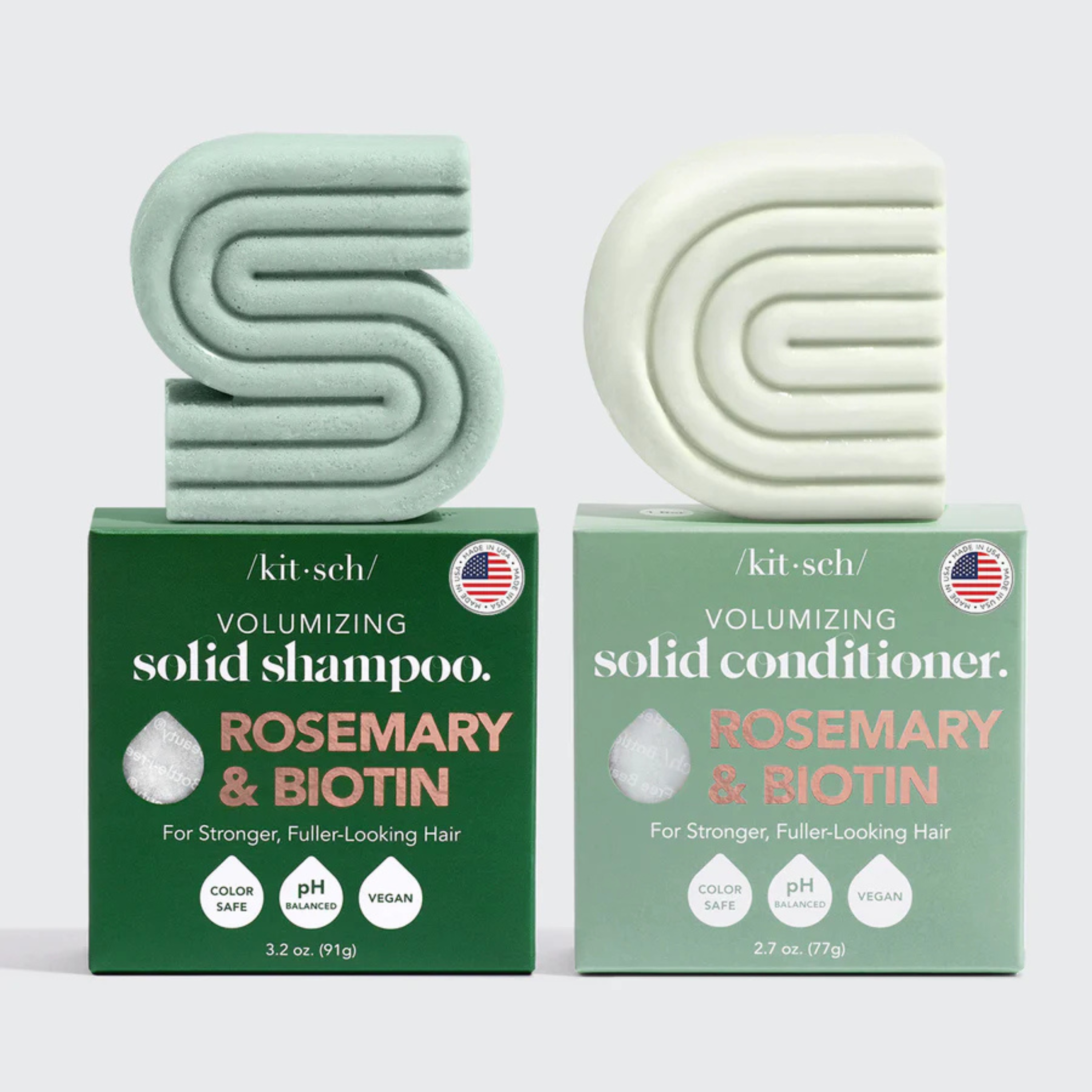 KITSCH Rosemary & Biotin Solid Shampoo & Conditioner Duo