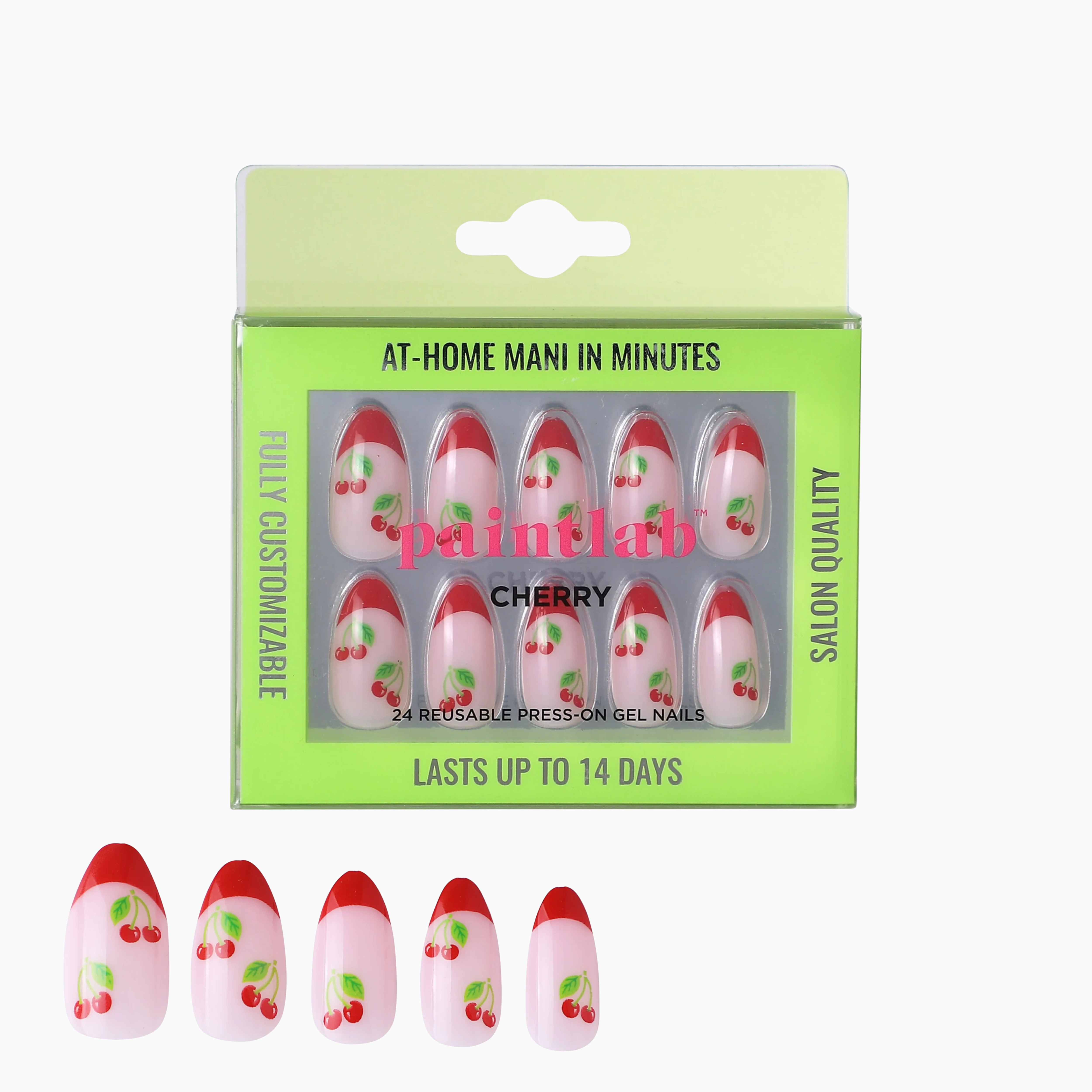 Press-On Nails PaintLab Cherry