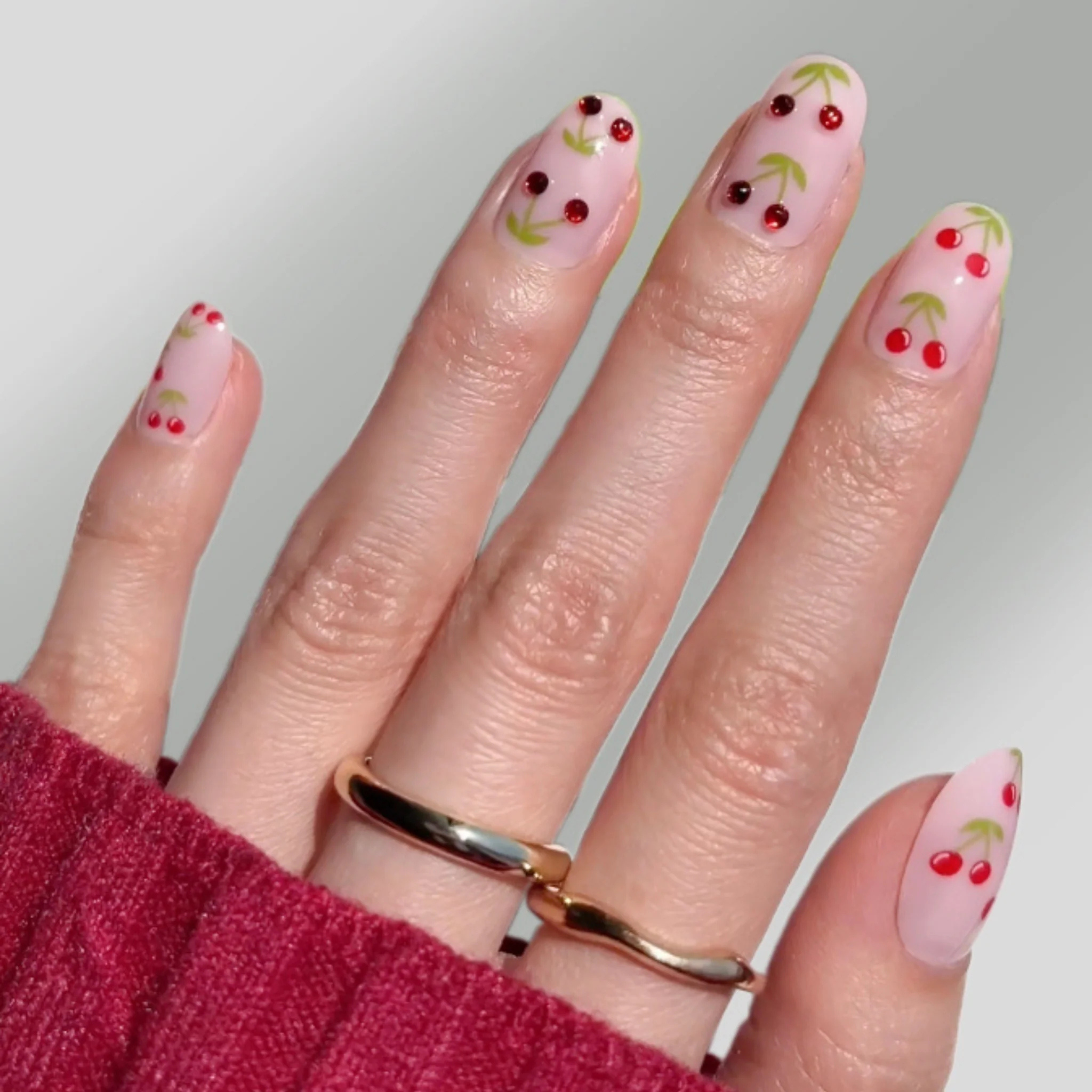 Press-On Nails PaintLab Cherry Bomb II