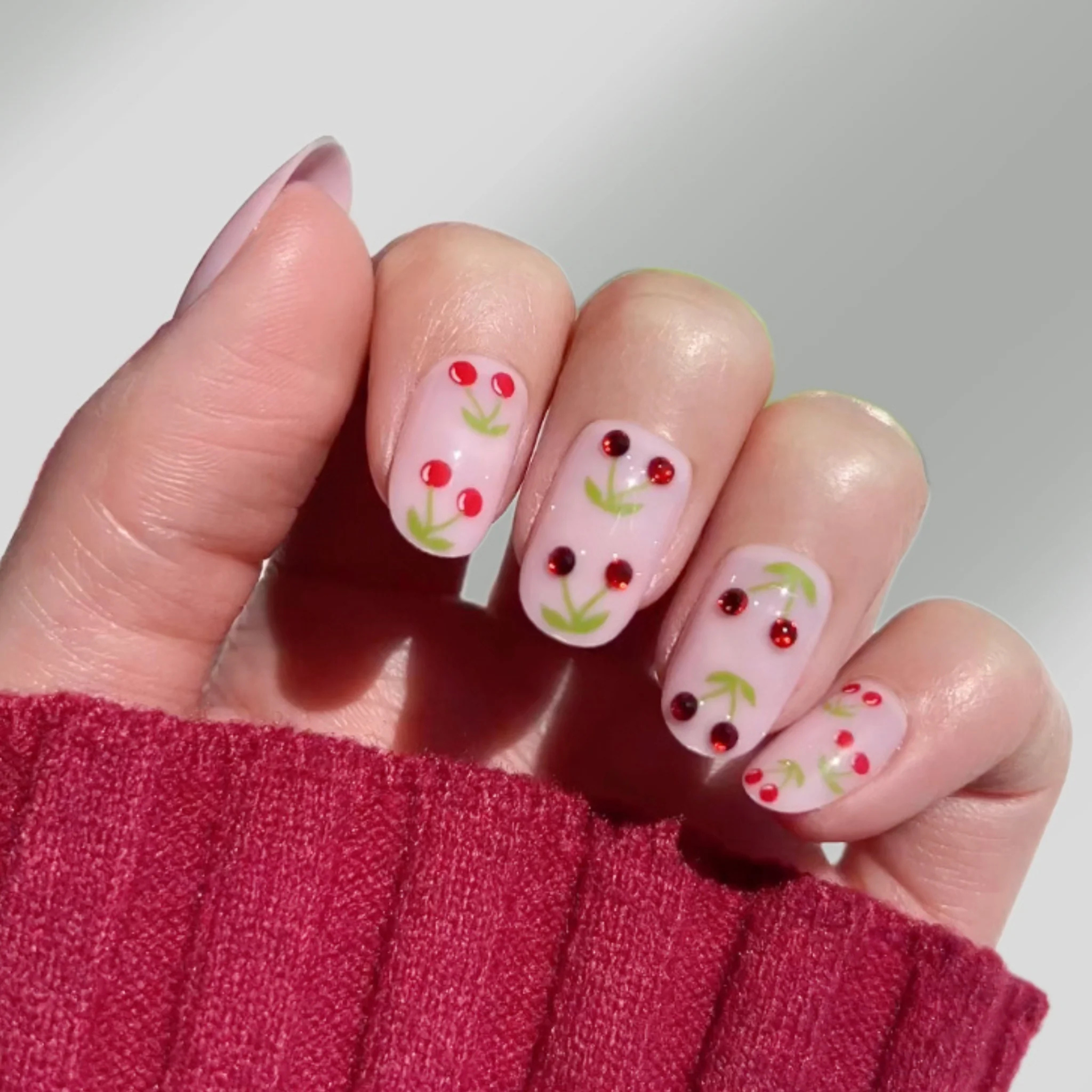 Press-On Nails PaintLab Cherry Bomb II