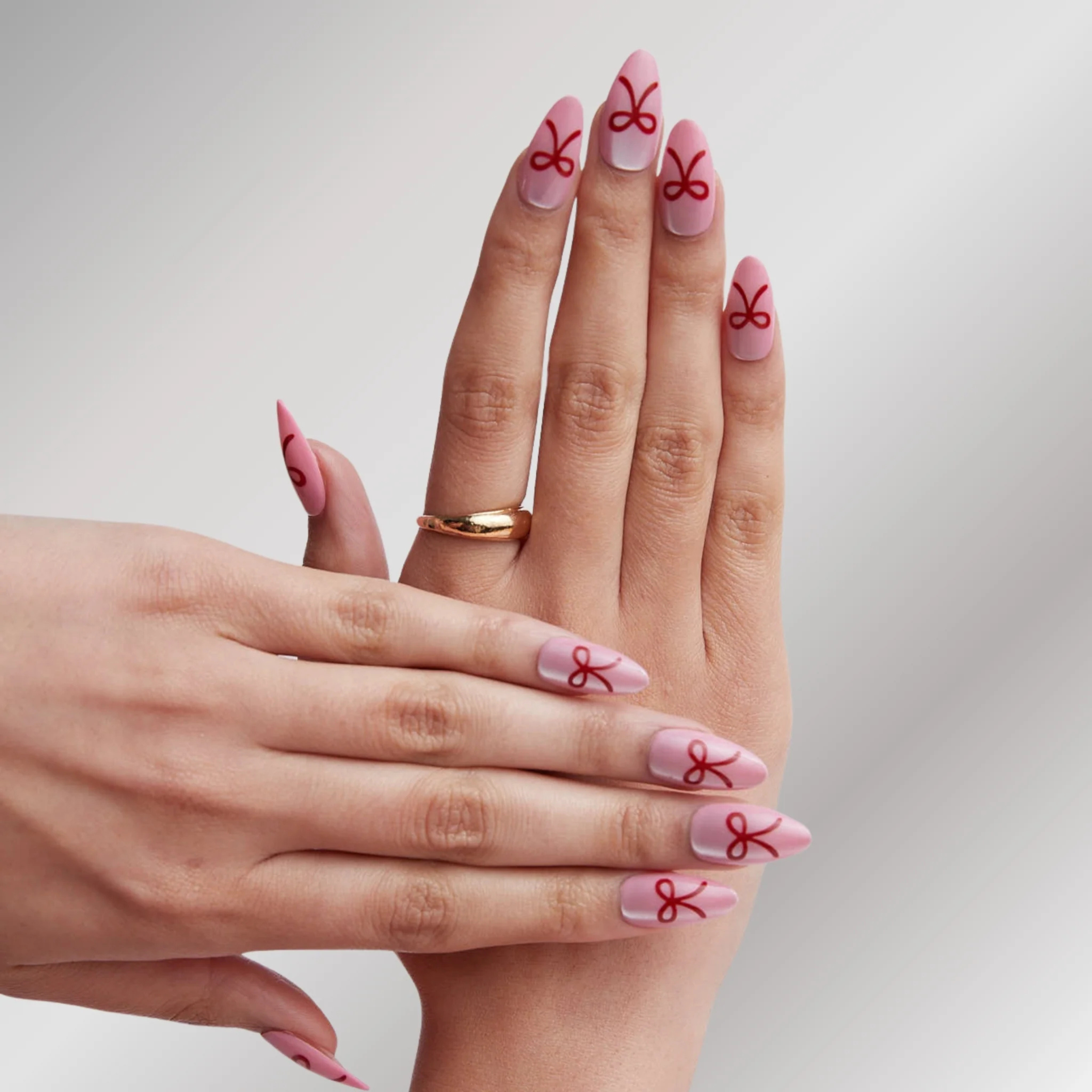 Press-On Nails PaintLab Coquette Bow